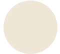 A solid, light beige circle on a white background.